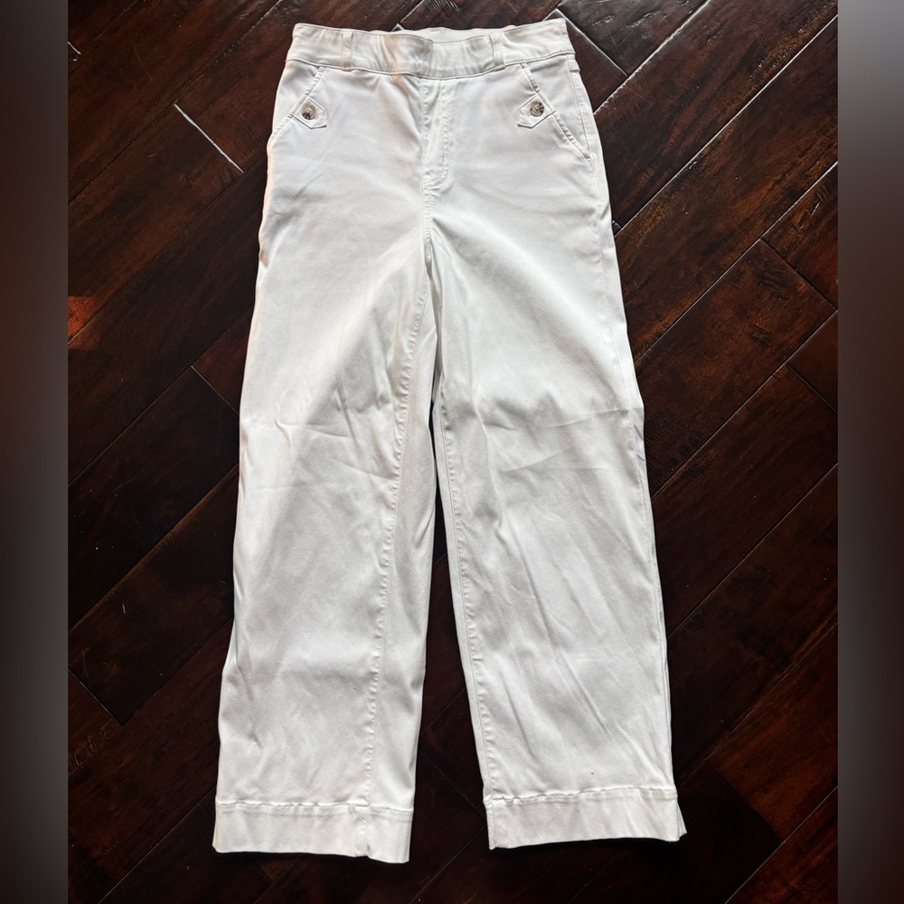 Spanx stretch twill cropped pants